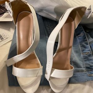 White SHEIN heels chunky
